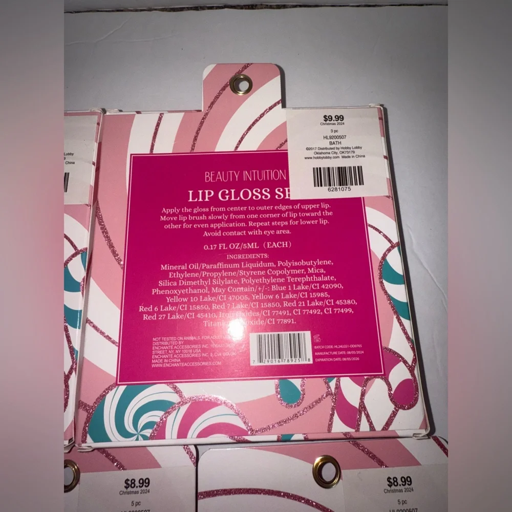 Beauty Intuition NEW Lot of 5 Lip Gloss and Moisturizing Lip Balm Sets‎